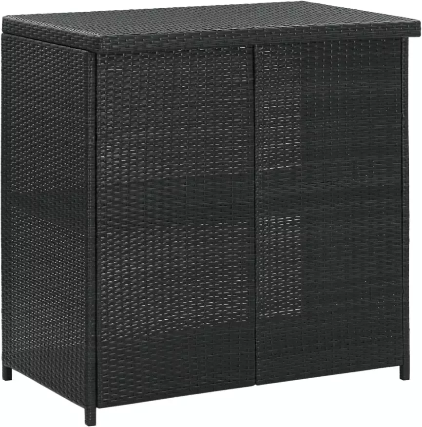 VidaXL -3-delige-Barset-poly-rattan-zwart - Foto 2
