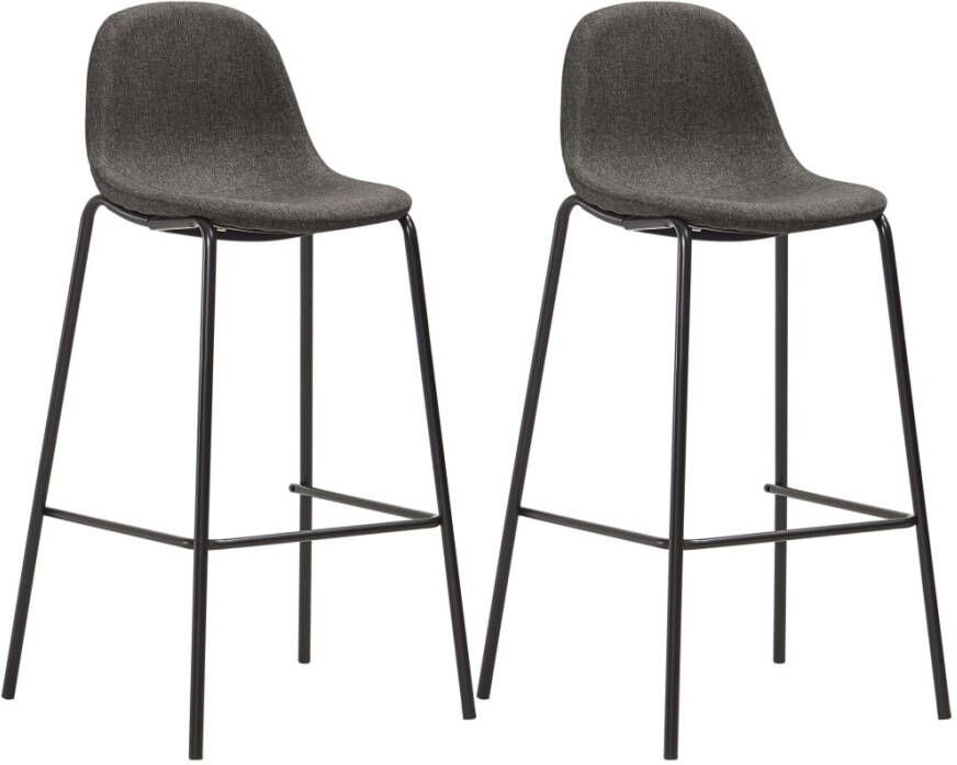 VidaXL -3-delige-Barset-stof-donkergrijs - Foto 4