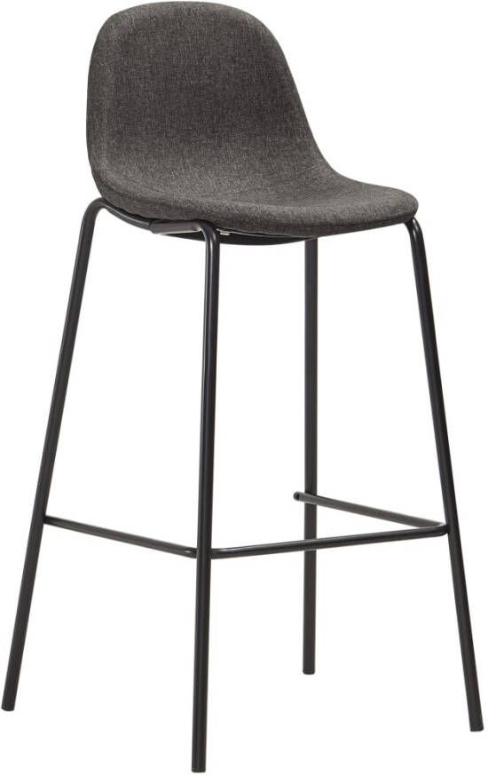 VidaXL -3-delige-Barset-stof-donkergrijs - Foto 2