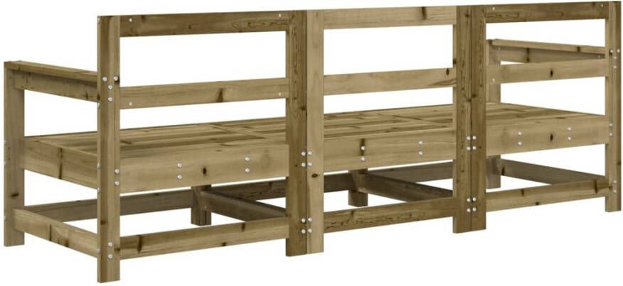 VIDAXL 3-delige Loungeset geïmpregneerd grenenhout - Foto 2