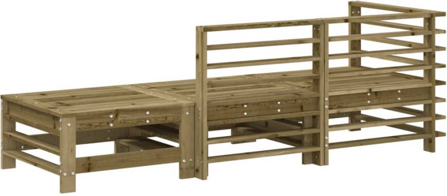 VIDAXL 3-delige Loungeset geïmpregneerd grenenhout - Foto 2