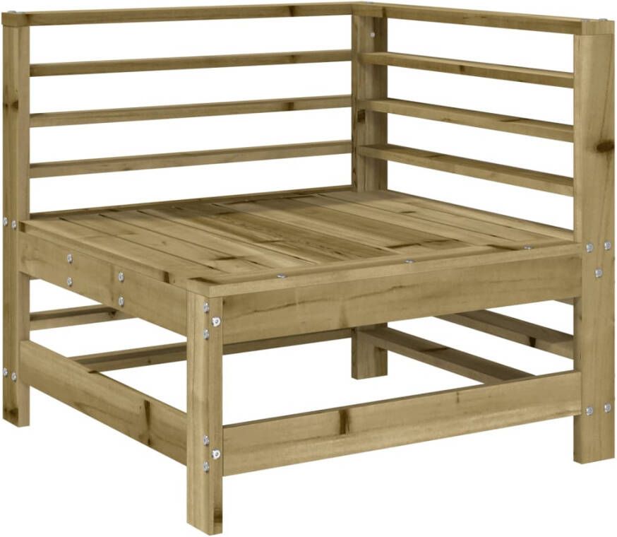 VIDAXL 3-delige Loungeset geïmpregneerd grenenhout