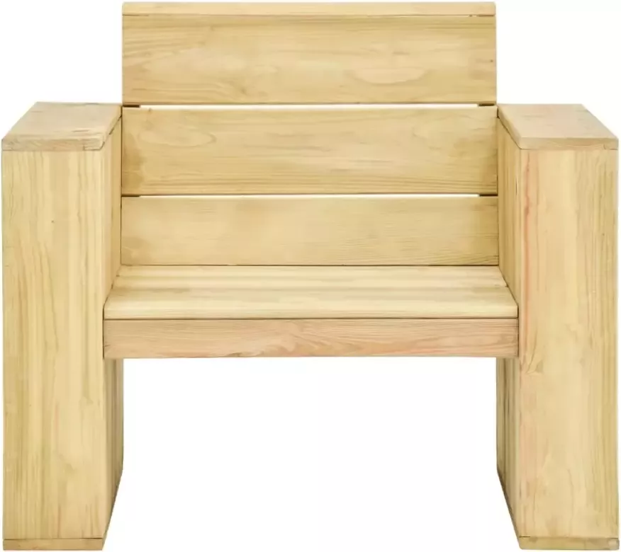 VidaXL 3-delige Loungeset geïmpregneerd grenenhout - Foto 2