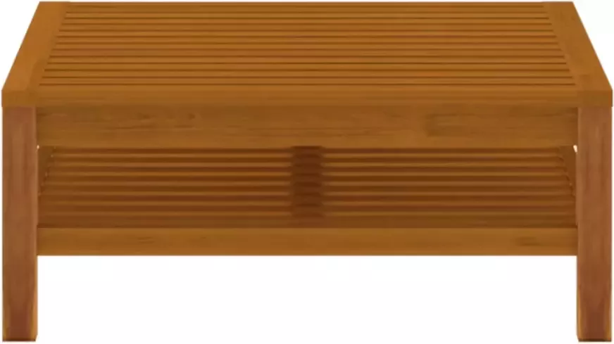 VIDAXL 3-delige Loungeset met crèmewitte kussens acaciahout
