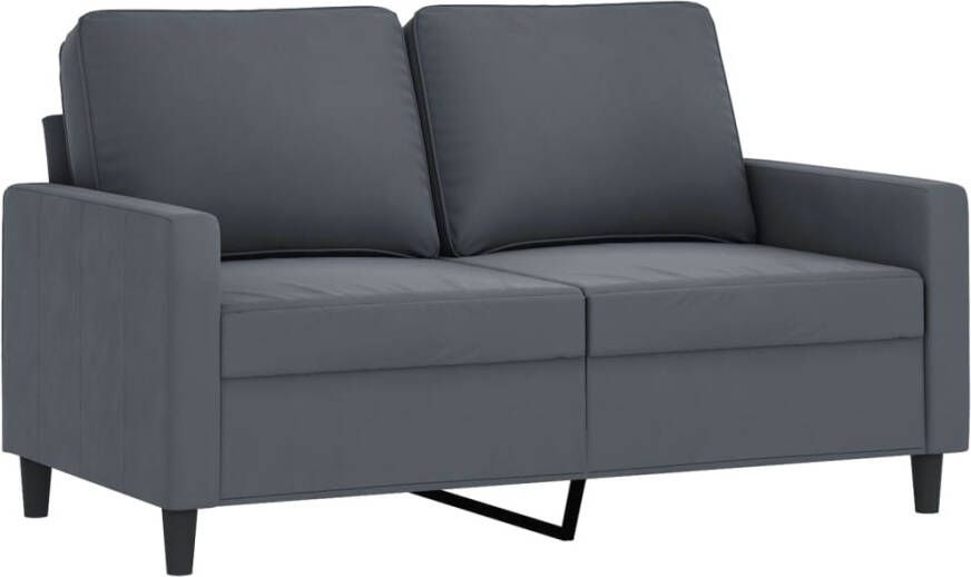 VidaXL -3-delige-Loungeset-met-kussens-fluweel-donkergrijs - Foto 2