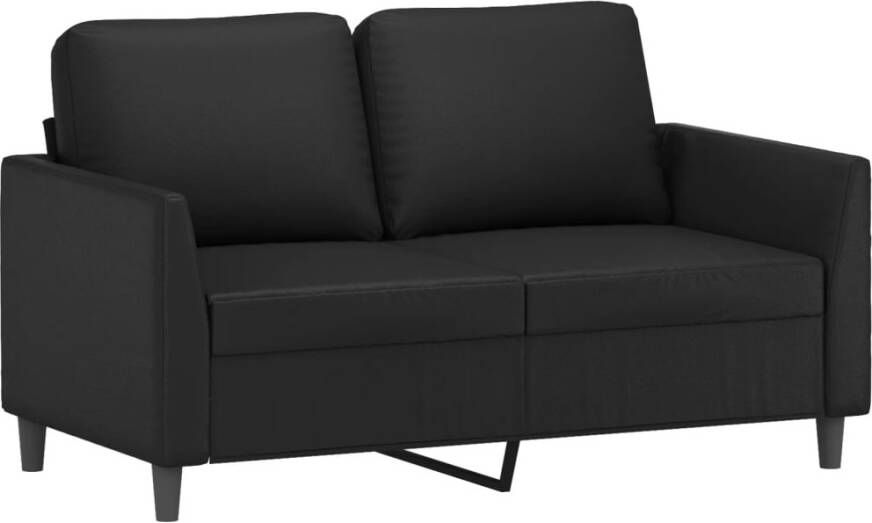 VidaXL -3-delige-Loungeset-met-kussens-kunstleer-zwart - Foto 2