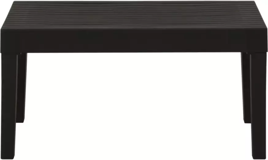 VIDAXL 3-delige Loungeset met kussens kunststof grijs