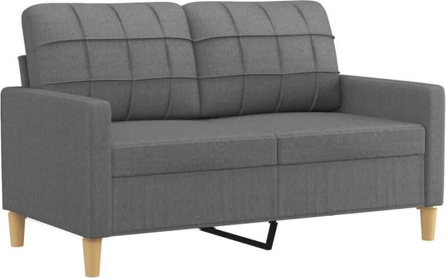 Vida XL vidaXL 3-delige Loungeset met kussens stof donkergrijs-VXL-3201243 - Foto 4