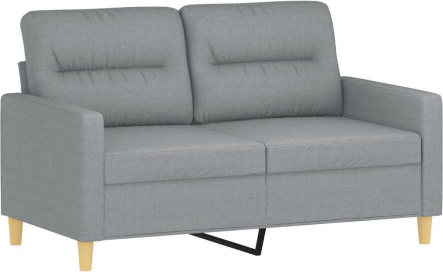 Vida XL vidaXL 3-delige Loungeset met kussens stof lichtgrijs-VXL-3201428 - Foto 6