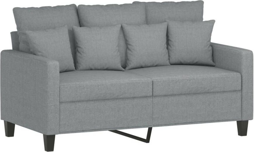 VidaXL -3-delige-Loungeset-met-kussens-stof-lichtgrijs - Foto 1