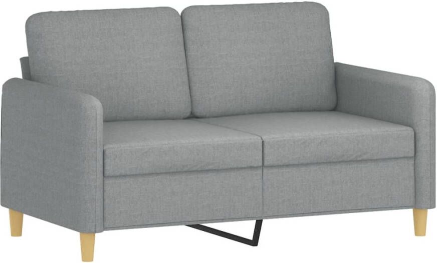 VidaXL -3-delige-Loungeset-met-kussens-stof-lichtgrijs - Foto 2