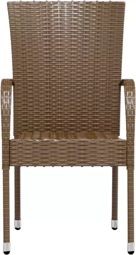 VidaXL 3-delige Tuinset poly rattan bruin - Foto 2