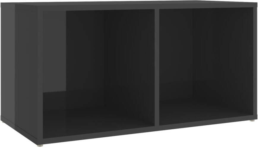 VIDAXL 3-delige Tv-meubelset bewerkt hout hoogglans grijs - Foto 2
