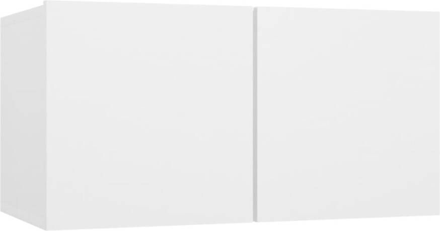 VidaXL 3-delige Tv-meubelset bewerkt hout wit - Foto 4