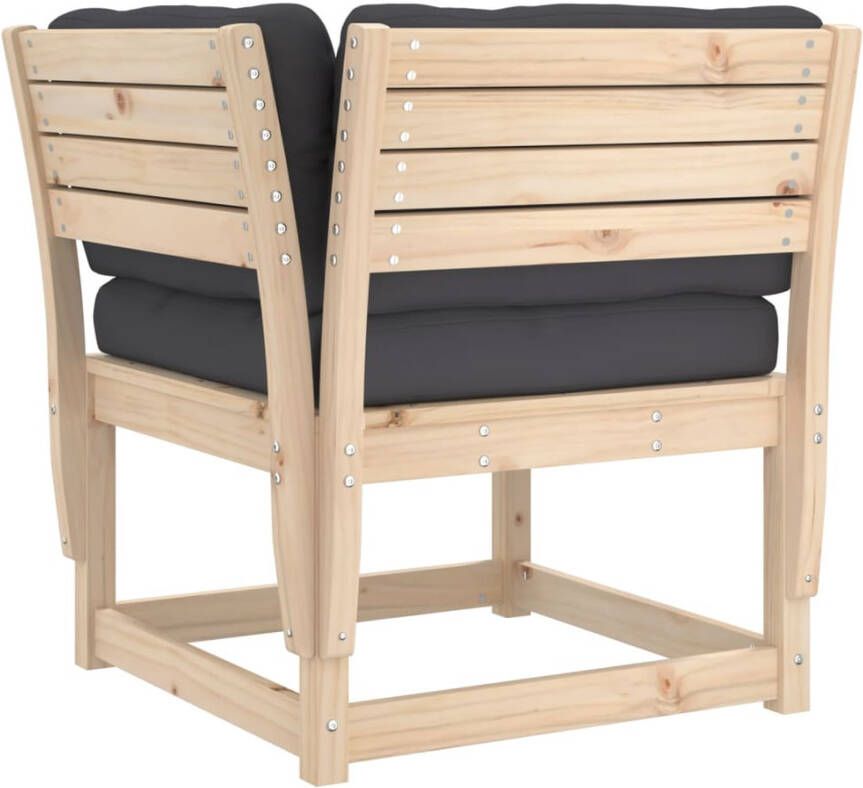 VIDAXL 4-delige Loungeset massief grenenhout - Foto 2