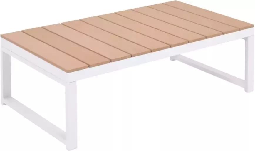 VIDAXL 4-delige Loungeset met kussens aluminium en HKC