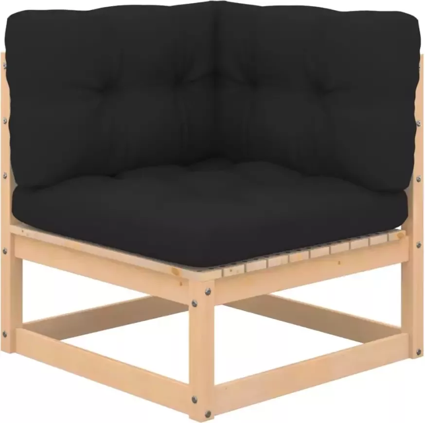 VIDAXL 4-delige Loungeset massief grenenhout - Foto 1