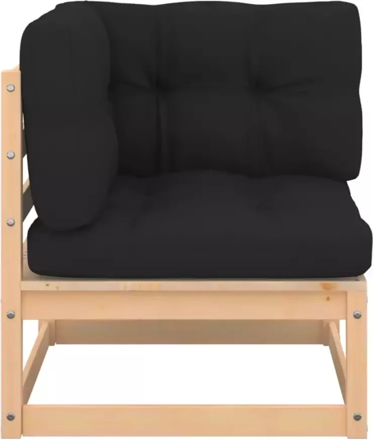 VIDAXL 4-delige Loungeset massief grenenhout - Foto 3