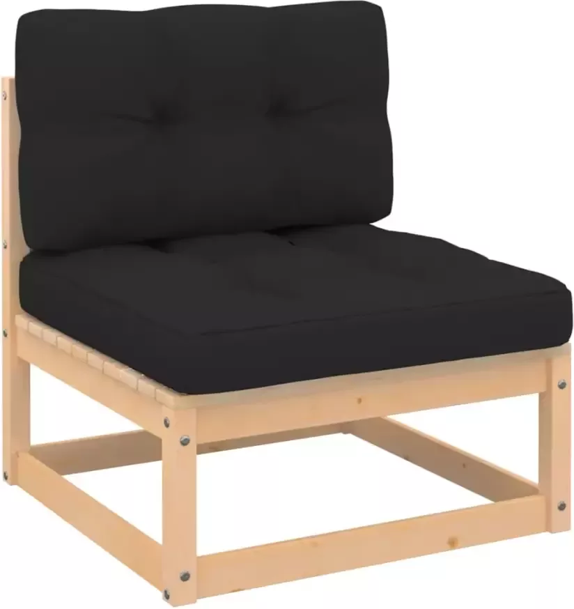 VIDAXL 4-delige Loungeset massief grenenhout - Foto 2
