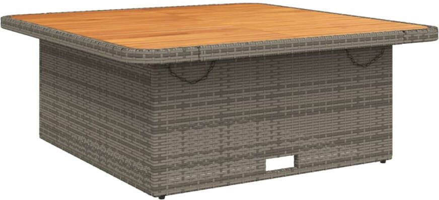 VIDAXL 4-delige Tuinset met kussens poly rattan grijs - Foto 3