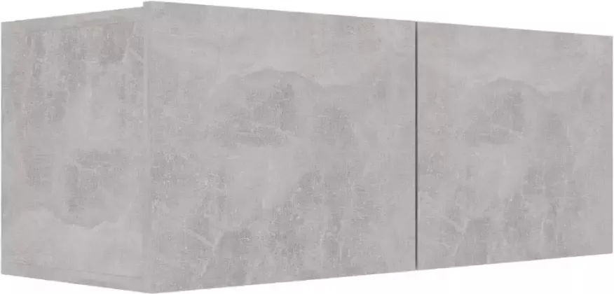 VidaXL 4-delige Tv-meubelset bewerkt hout betongrijs - Foto 8