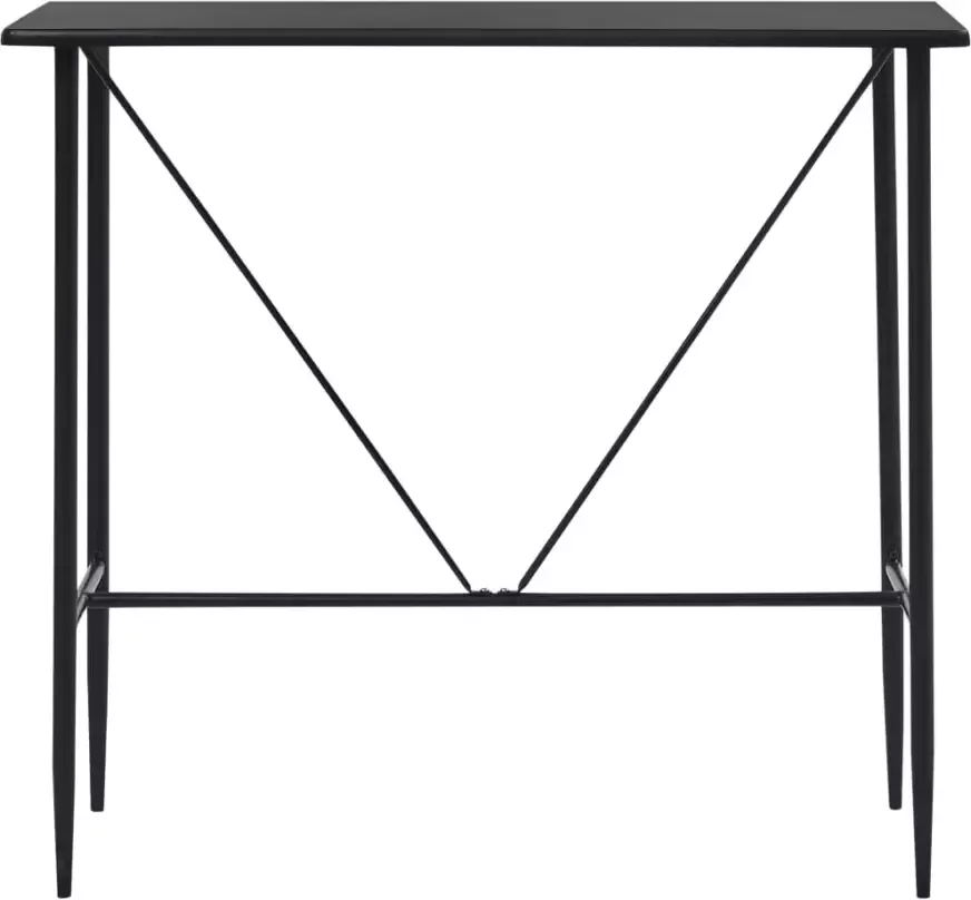 VidaXL -5-delige-Barset-stof-zwart