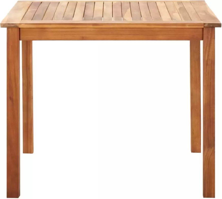 VidaXL 5-delige Eethoek poly rattan en massief acaciahout grijs