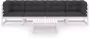 VIDAXL 5-delige Loungeset met kussens massief grenenhout - Thumbnail 3