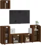 VidaXL -5-delige-Tv-meubelset-bewerkt-hout-bruineikenkleurig - Thumbnail 3