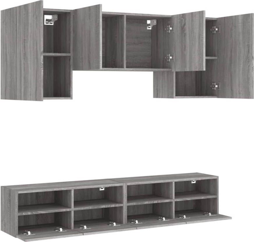 VidaXL -5-delige-Tv-wandmeubelset-grijs-sonoma-eikenkleurig - Foto 3