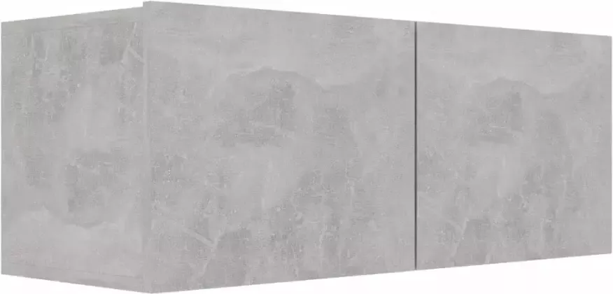 VidaXL 6-delige Tv-meubelset bewerkt hout betongrijs - Foto 4