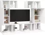 VidaXL -6-delige-Tv-meubelset-spaanplaat-wit - Thumbnail 3