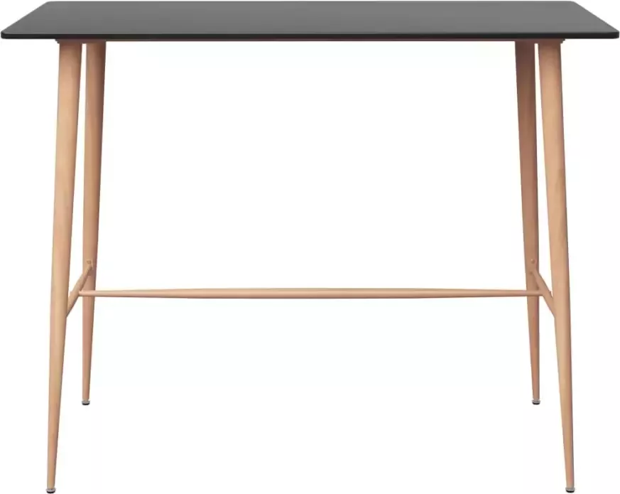 VidaXL -7-delige-Barset-zwart-en-wit