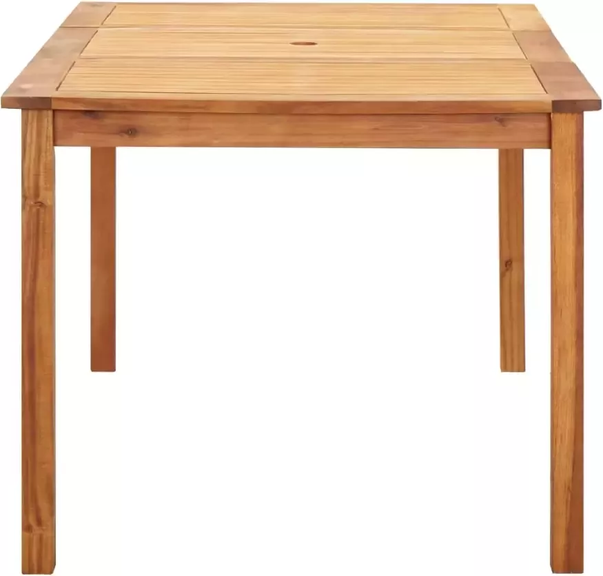 VidaXL 7-delige Eethoek poly rattan en massief acaciahout grijs