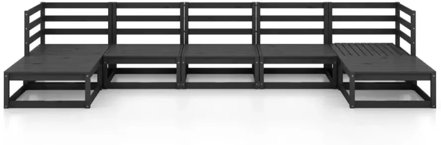 VidaXL 7-delige Loungeset massief grenenhout - Foto 2