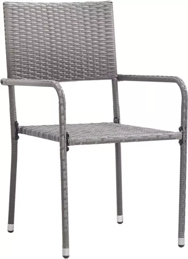 VIDAXL 7-delige Tuinset poly rattan antracietkleurig - Foto 2