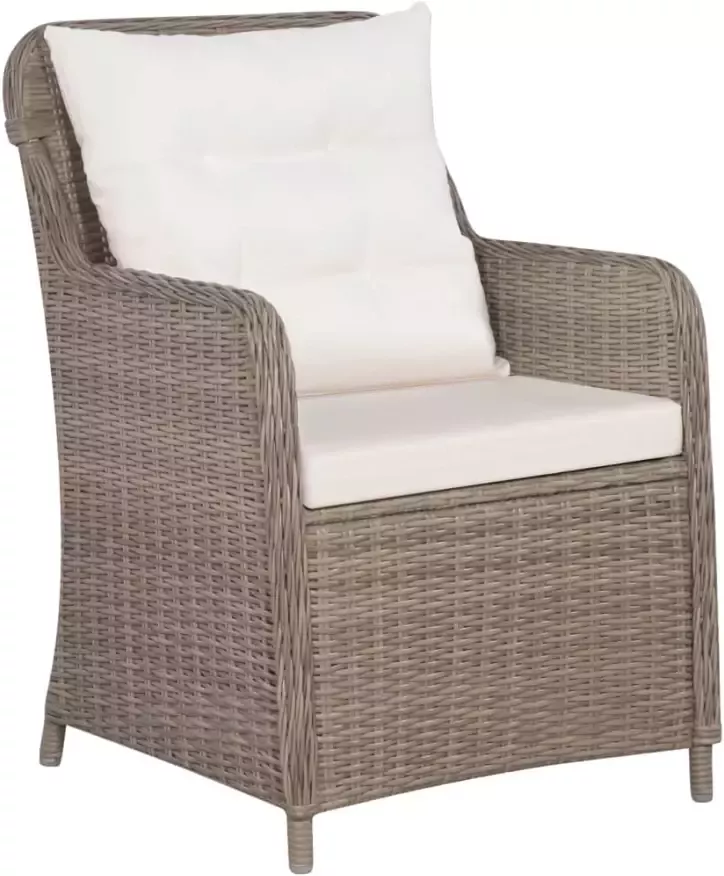 VidaXL 7-delige Tuinset poly rattan bruin - Foto 2