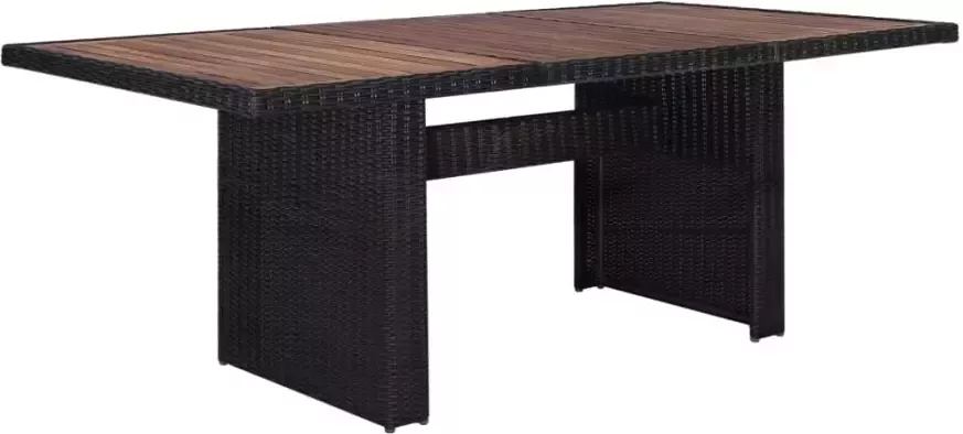 VIDAXL 7-delige Tuinset poly rattan zwart - Foto 3