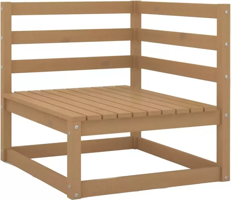 VidaXL 8-delige Loungeset massief grenenhout honingbruin - Foto 1