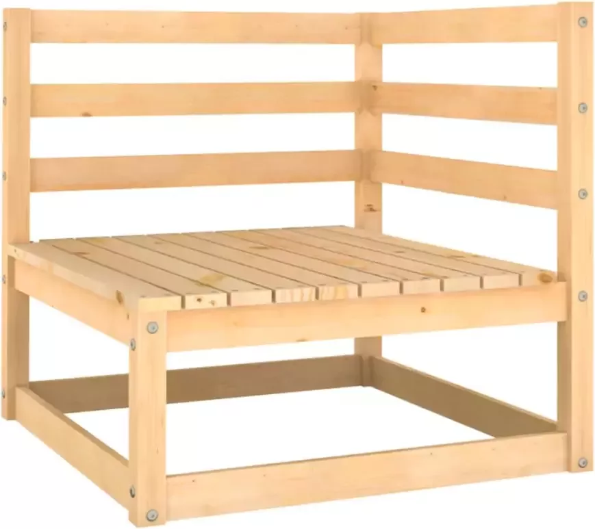 VIDAXL 8-delige Loungeset met kussens massief grenenhout - Foto 2