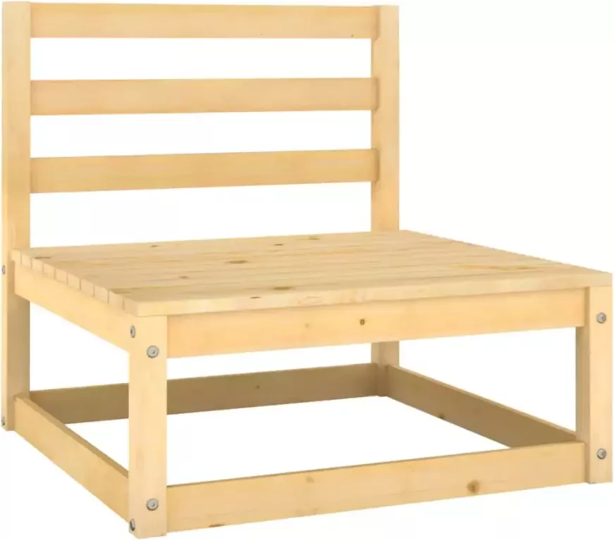 VIDAXL 8-delige Loungeset met kussens massief grenenhout - Foto 3