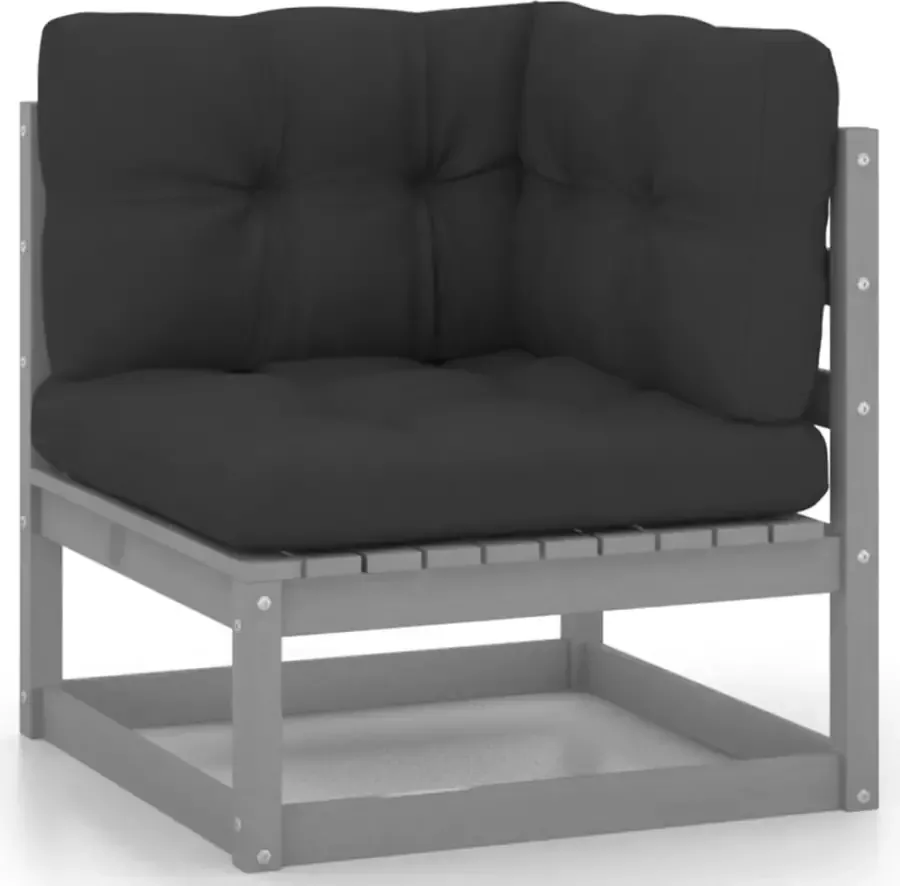 VIDAXL 8-delige Loungeset met kussens massief grenenhout - Foto 1