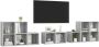 VidaXL -8-delige-Tv-meubelset-spaanplaat-betongrijs - Thumbnail 3