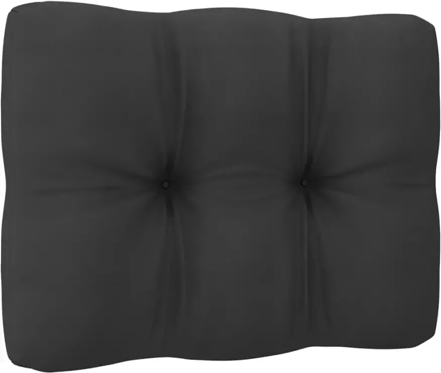 VidaXL 9-delige Loungeset met antracietkleurige kussens grenenhout - Foto 2