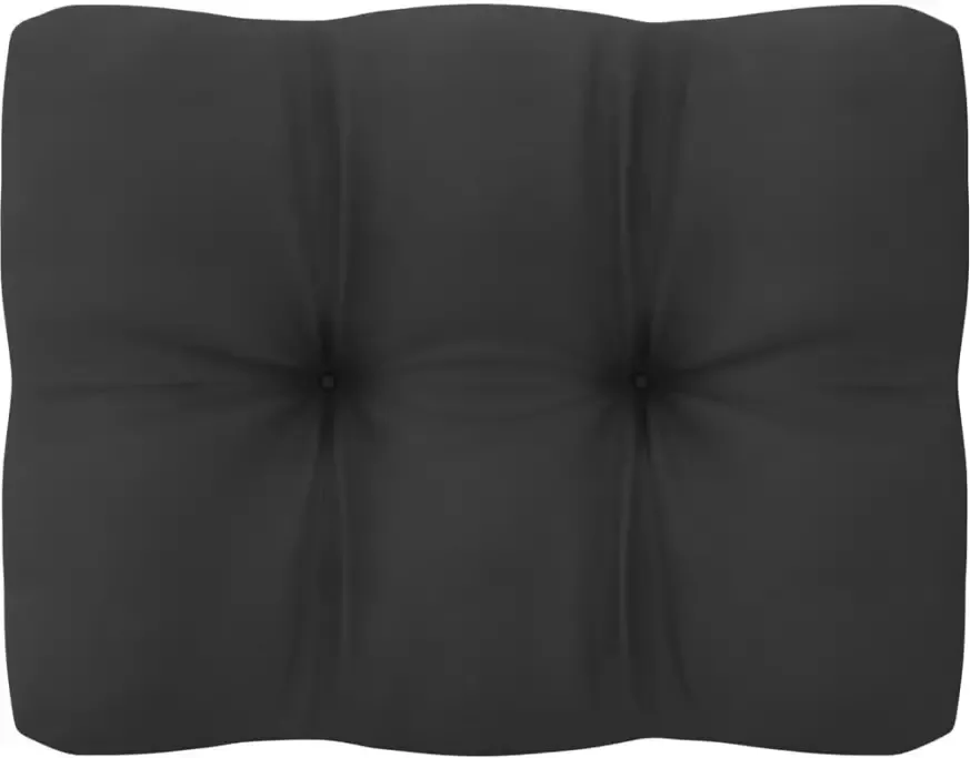 VidaXL 9-delige Loungeset met antracietkleurige kussens grenenhout - Foto 2