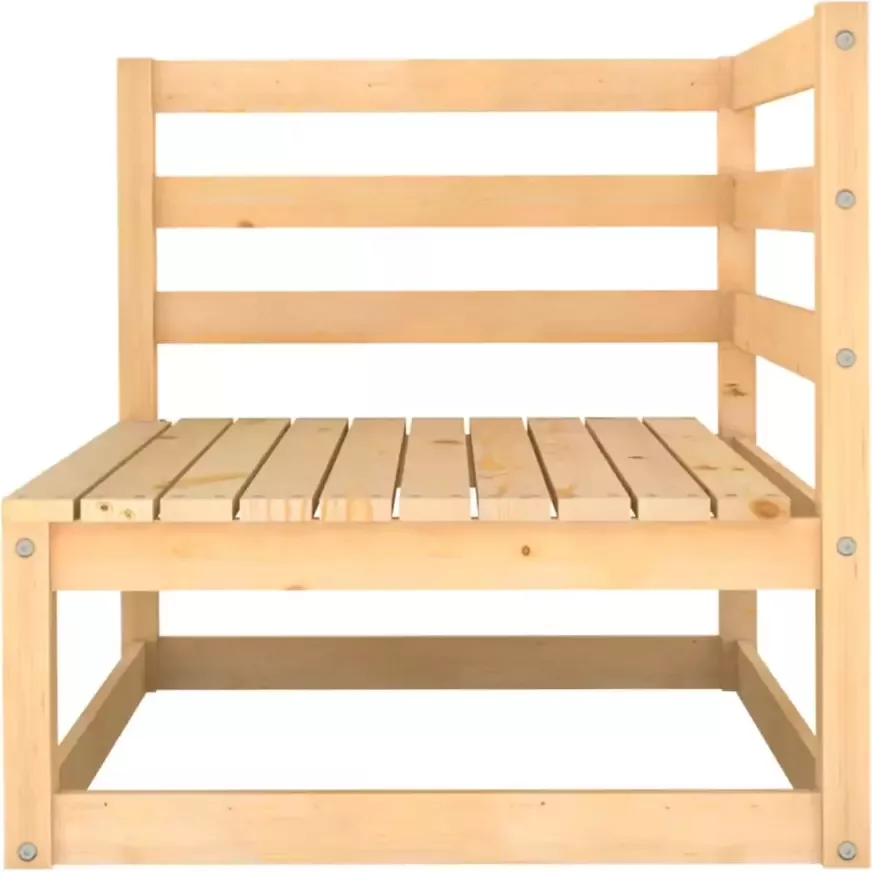 VidaXL 9-delige Loungeset met kussens massief grenenhout - Foto 1