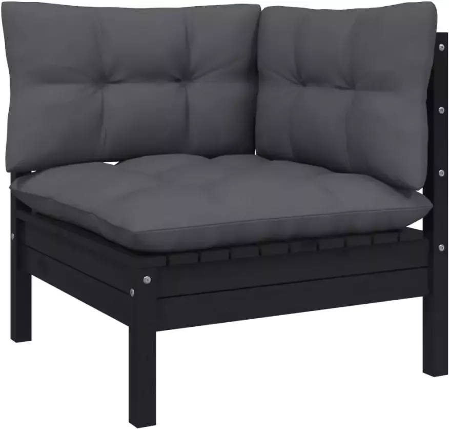 VIDAXL 9-delige Loungeset met kussens massief grenenhout - Foto 1