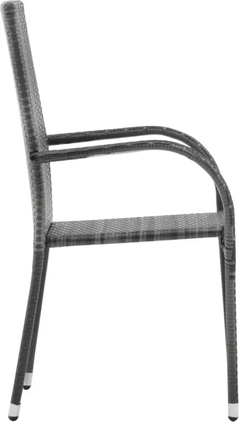VIDAXL 9-delige Tuinset grijs en zwart - Foto 3
