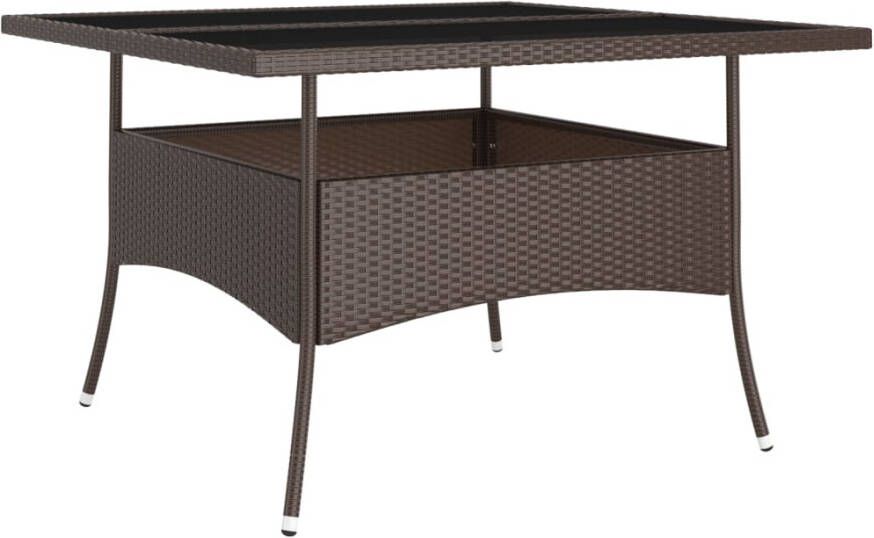 VIDAXL 9-delige Tuinset poly rattan bruin - Foto 2
