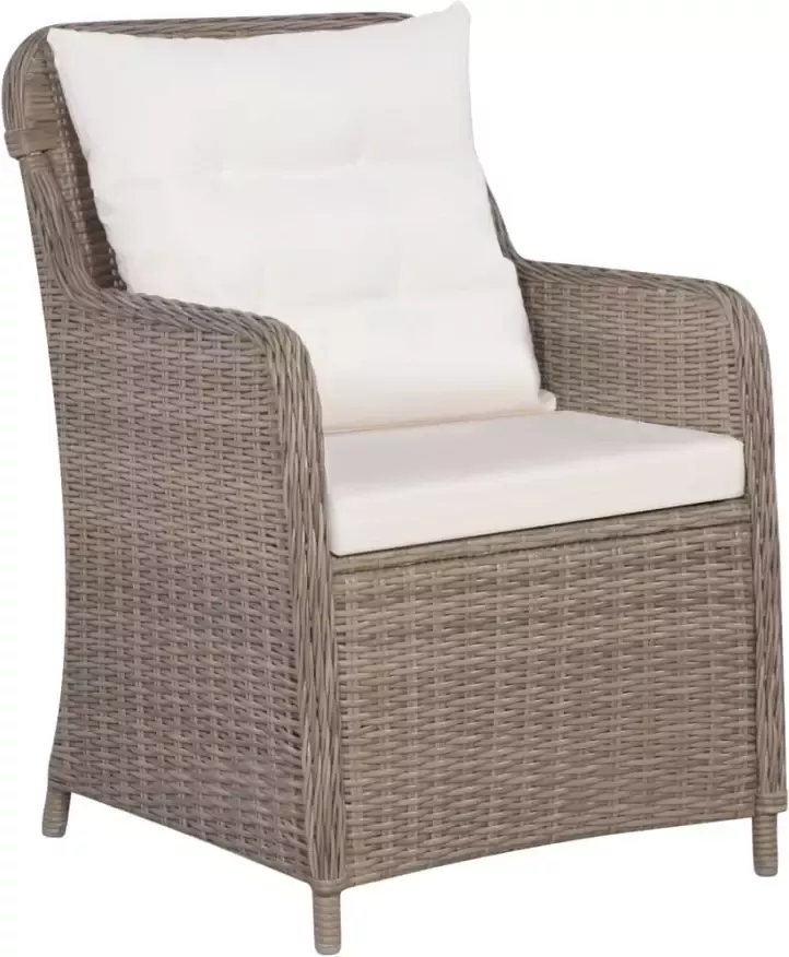 VidaXL 9-delige Tuinset poly rattan bruin - Foto 2
